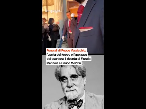 Funerali di Peppe Vessicchio, l’uscita del feretro e l’applauso. Il ricordo di Mannoia e Melozzi