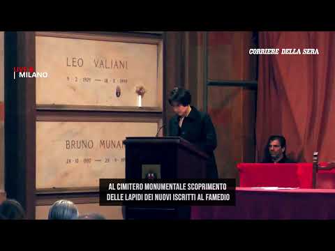 Milano, i nuovi iscritti al Famedio
