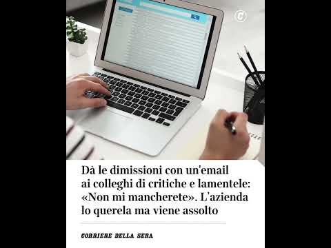 Si dimette con un’email di critiche ai colleghi: «Non mi mancherete». L’azienda lo querela