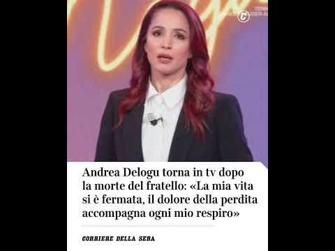 Andrea Delogu torna in tv dopo la morte del fratello: «Il dolore accompagna ogni mio respiro»