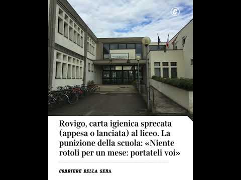 Rovigo, carta igienica sprecata al liceo. La punizione: «Niente rotoli per un mese, portateli voi»