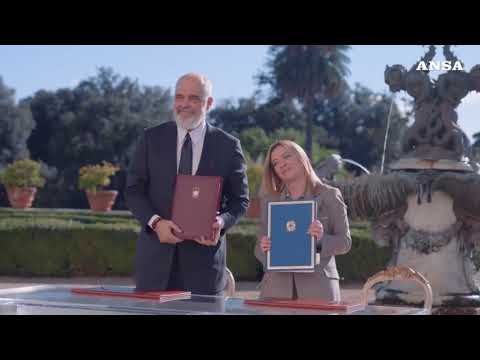 Italia-Albania, Meloni e Rama al vertice intergovernativo
