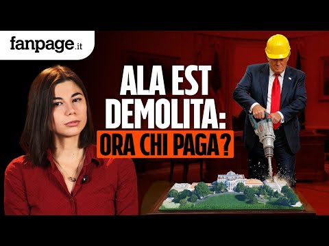 Trump demolisce la Casa Bianca! Al posto dell’Ala Est una sala da ballo di 300 milioni. CHI PAGA?