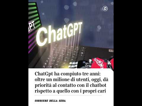 Tre anni di ChatGpt: oltre 1milione di utenti preferisce contatto con chatbot che con i propri cari