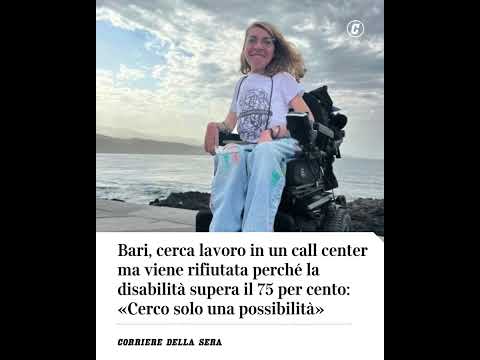 Bari, cerca lavoro in un call center ma viene rifiutata perché la disabilità supera il 75% #shorts