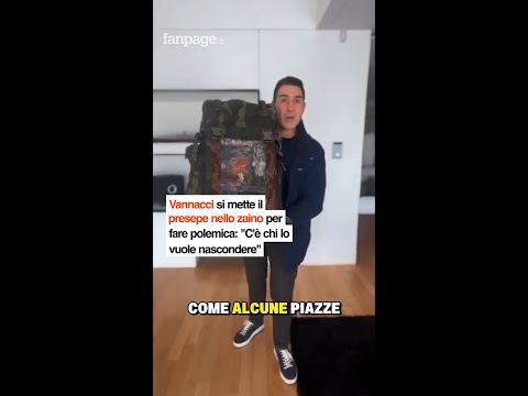 Vannacci si mette il presepe nello zaino per fare polemica: “C’è chi lo vuole nascondere”