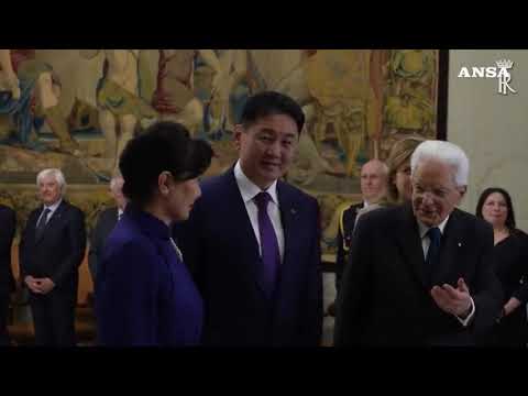 Mattarella riceve il presidente della Mongolia, Khurelsukh Ukhnaa