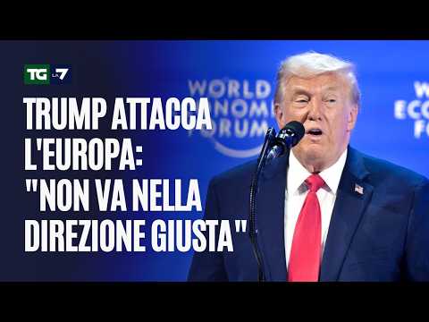 Trump attacca l’Europa: “Non va nella direzione giusta”, il discorso integrale a Davos