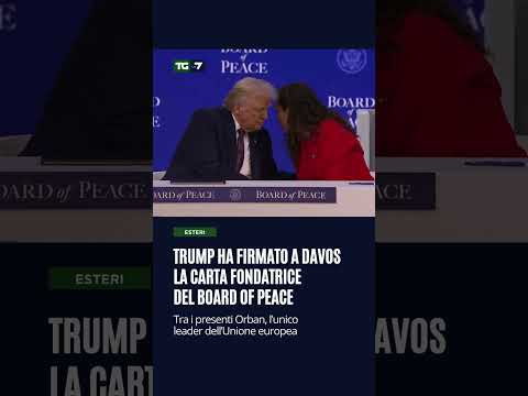 Trump ha firmato a Davos la carta fondatrice del Board of Peace