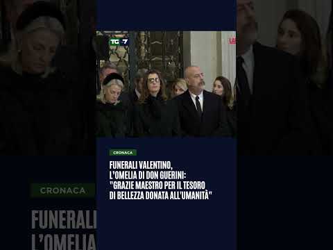 Funerali Valentino, l’omelia di don Guerini: “Grazie maestro per il tesoro di bellezza donato”