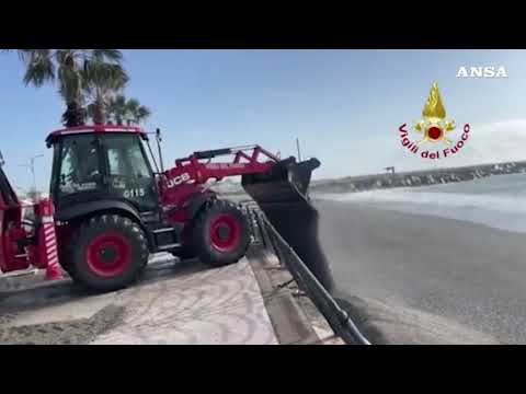 Maltempo in Calabria, avviate le operazioni di ripulitura