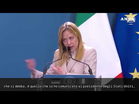 Meloni: “Ho chiesto a Trump di riaprire la configurazione del Board”