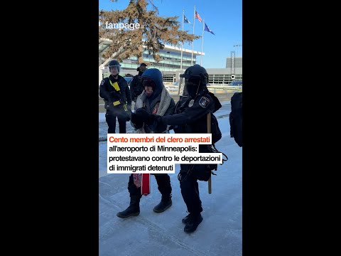 Cento membri del clero arrestati all’aeroporti di Minneapolis: protestavano contro le deportazioni d