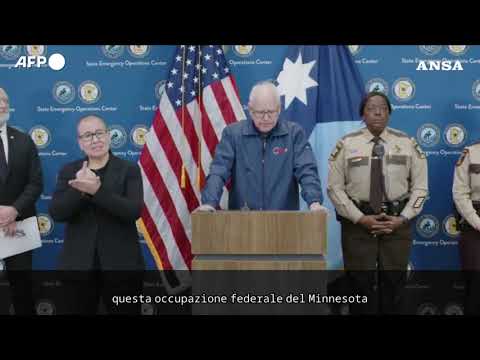 Governatore Minnesota: “L’Ice semina caos e violenza, gli agenti vanno ritirati”