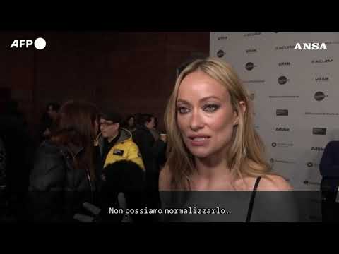 Minneapolis, Olivia Wilde al Sundance Festival con la spilla ‘Ice out’