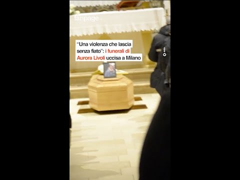 “una violenza che lascia senza fiato”: il video del funerale di Aurora Livoli, uccisa a Milano