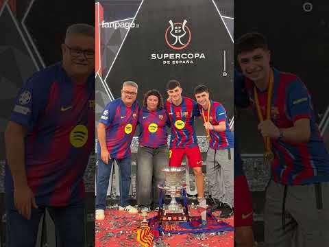 Supercoppa: Pedri ripete il rituale con il papà