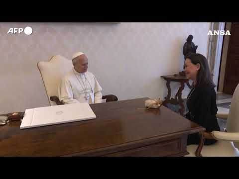 Il Papa incontra la premio Nobel Maria Corina Machado