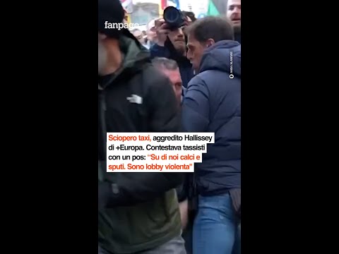 Sciopero taxi, aggredito Hallissey. Contestava tassisti con pos: “Calci e sputi. Lobby violenta”