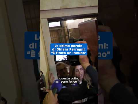 Le prime parole di Chiara Ferragni dopo la sentenza