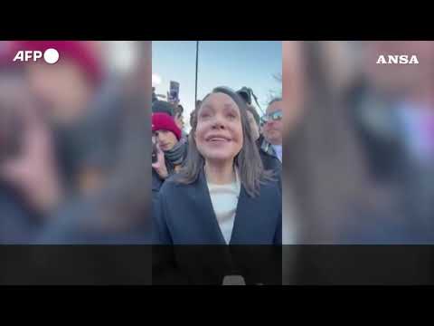 Venezuela, Machado dopo l’incontro con Trump: “Ha a cuore le sofferenze del popolo”