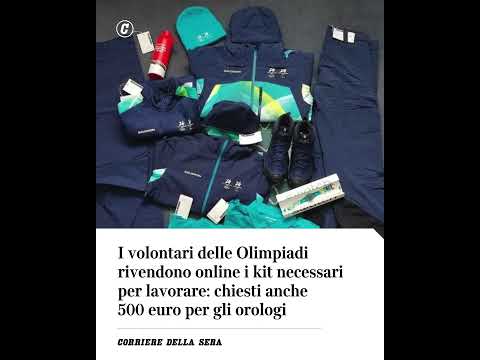 I volontari delle Olimpiadi rivendono online i kit del lavoro: orologi rivenduti anche a 500 euro
