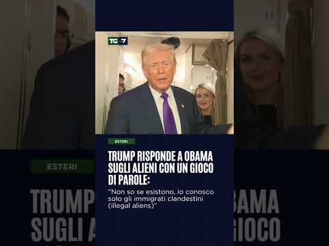 Trump risponde a Obama sugli alieni con un gioco di parole: “conosco solo gli immigrati clandestini”