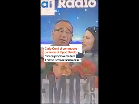 Carlo Conti si commuove parlando di Pippo Baudo: “Tocca proprio a ma fare il primo Festival senza lu