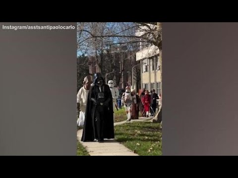 Milano, visita spaziale all’ospedale San Carlo: vestiti da Star Wars per regalare un sorriso ai p…