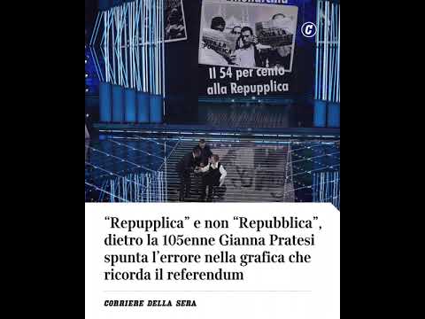 “Repupplica”: a Sanremo l’errore nella grafica che ricorda il referendum #news #shorts