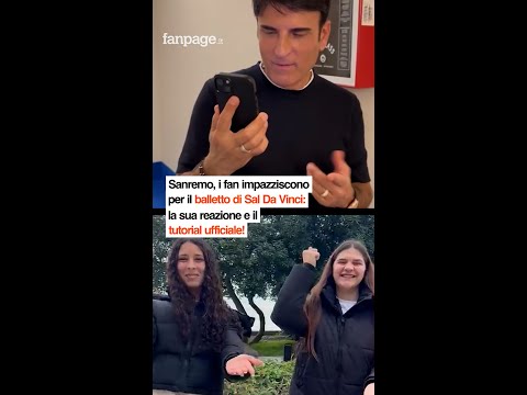 Sanremo, fan impazziscono per il balletto di Sal Da Vinci: la sua reazione e il tutorial ufficiale!