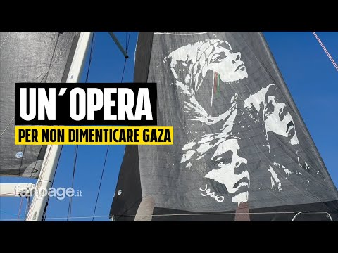 Laika, la street artist a Sanremo: un’opera per non dimenticare Gaza