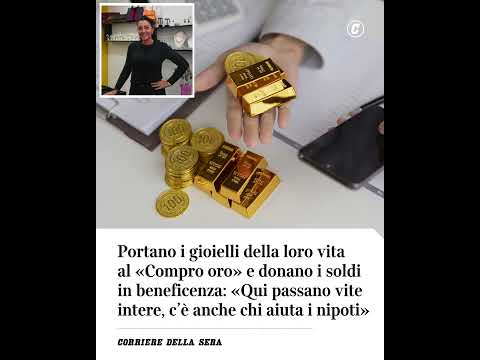 Portano i gioielli della loro vita al «Compro Oro» e donano i soldi in beneficenza #shorts #news