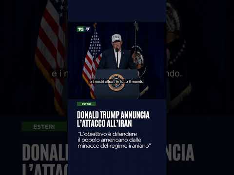 Donald Trump annuncia l’attacco all’Iran