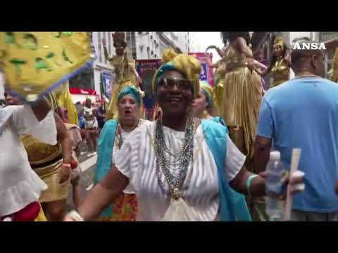 Rio de Janeiro, festa per il Carnevale Cordao do Boitata’