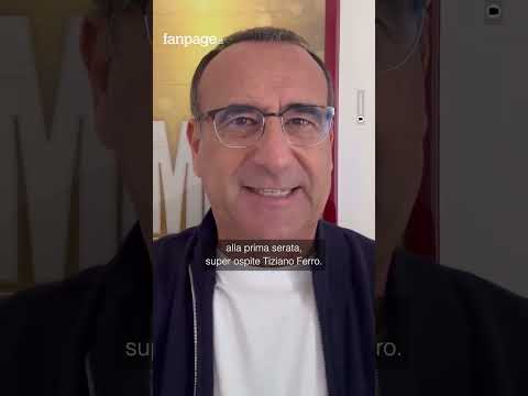 Carlo Conti annuncia Tiziano Ferro super ospite a Sanremo 2026