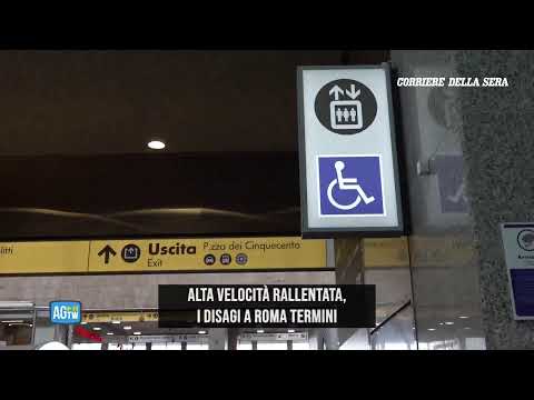 Alta velocità, i disagi a Roma Termini