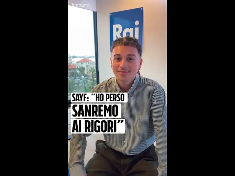 Le emozioni di Sayf sul secondo posto a Sanremo