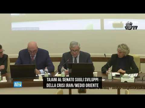 Senato, Tajani sugli sviluppi della crisi Iran/Medio Oriente