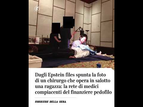 Dagli Epstein Files spunta la foto di un chirurgo che opera in salotto una ragazza #shorts #news