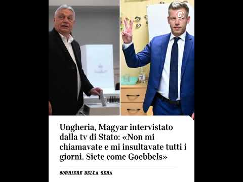 Ungheria, Magyar intervistato dalla tv di Stato: “Non mi chiamavate e mi insultavate tutti i giorni”