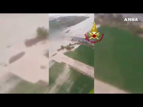 Maltempo in Molise, Ss Adriatica: il ponte sul Trigno crollato visto dall’alto