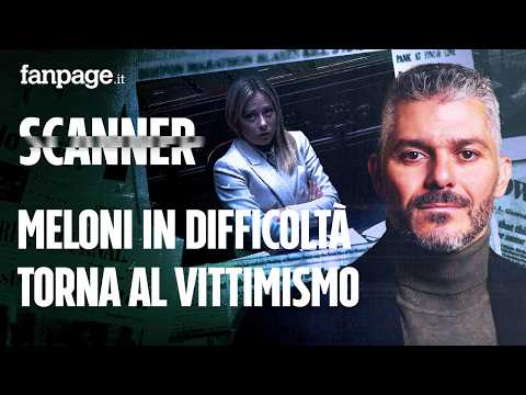 Meloni in difficoltà torna al vittimismo per coprire la crisi della maggioranza