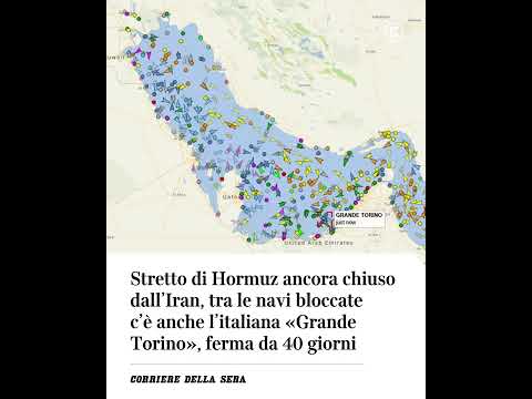 Stretto di Hormuz ancora chiuso dall’Iran, tra le navi bloccate anche una italiana #shorts #news