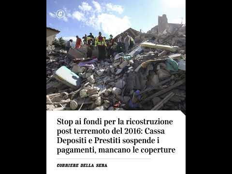 Stop ai fondi per la ricostruzione post terremoto 2016: mancano le coperture #shorts #news