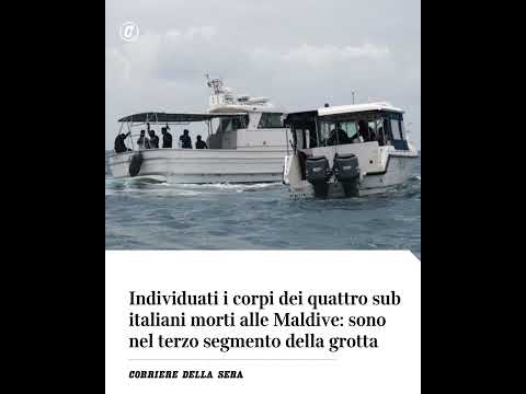 Individuati i corpi dei quattro sub italiani morti alle Maldive