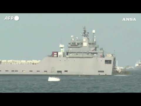 Nave dell’Idf entra nel porto di Ashdod con a bordo gli attivisti della Flotilla