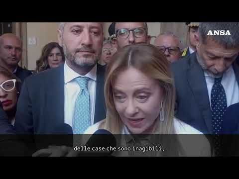 Meloni a Niscemi: “In Cdm 150 milioni per infrastrutture e indennizzi”
