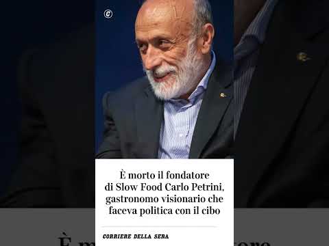 È morto il fondatore di Slow Food Carlo Petrini, gastronomo visionario: faceva politica con il cibo