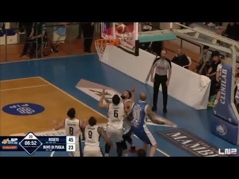 Basket, choc durante la partita Roseto e Ruvo di Puglia